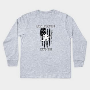 Hockey Pride! Kids Long Sleeve T-Shirt